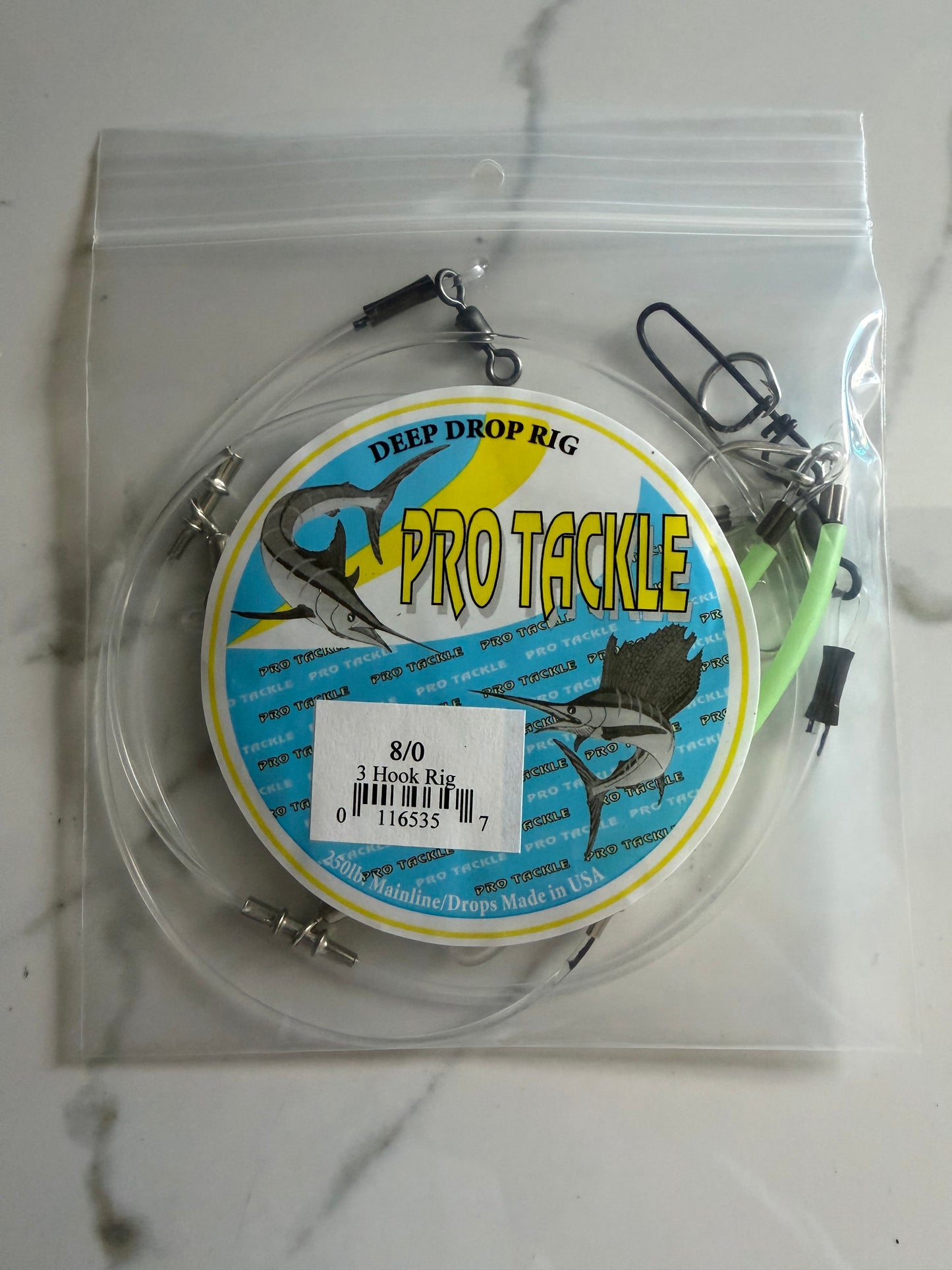Pro Tackle Deep Drop Rig 8/0 (3-Hook)