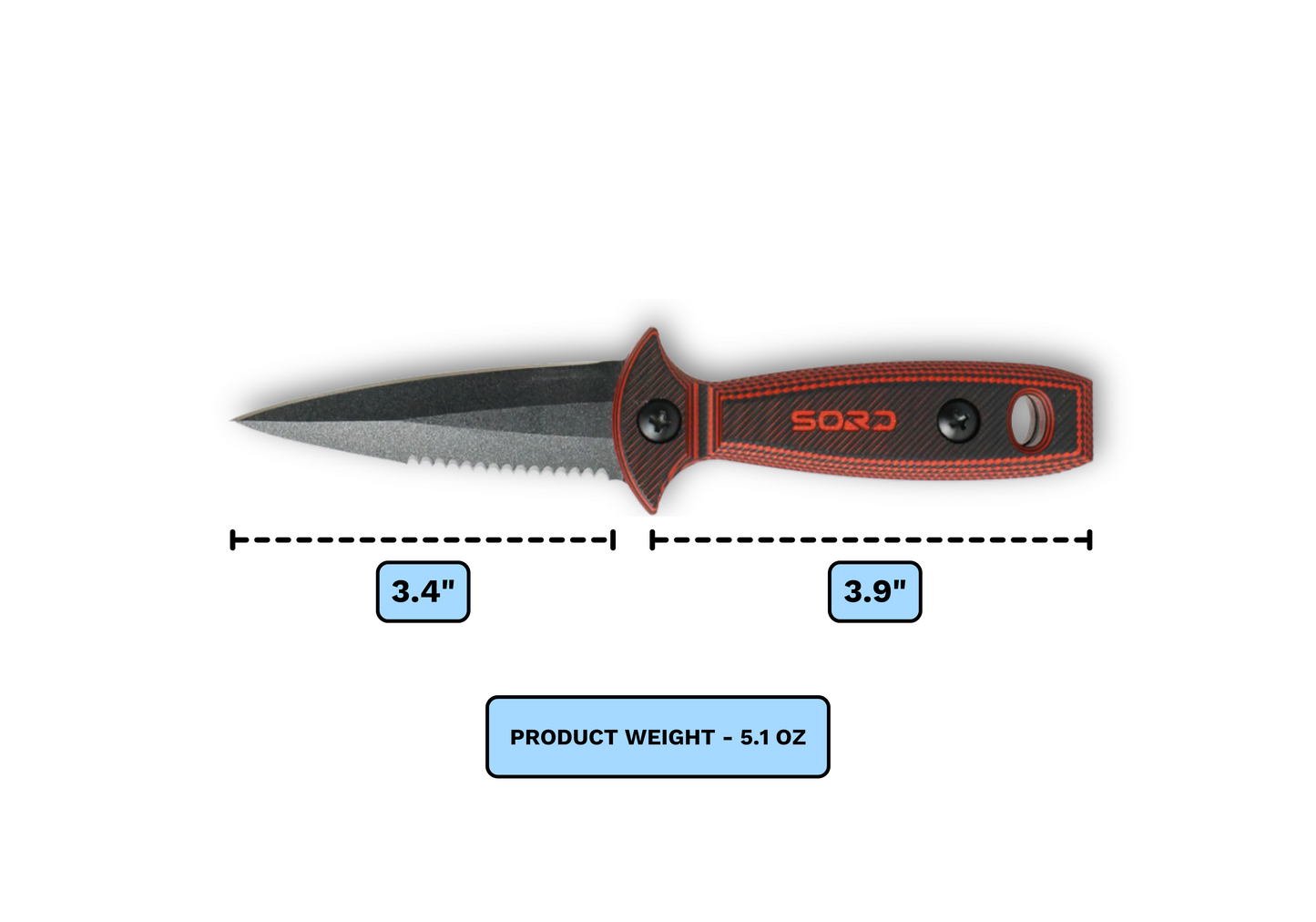 4" FREEDIVING KNIFE