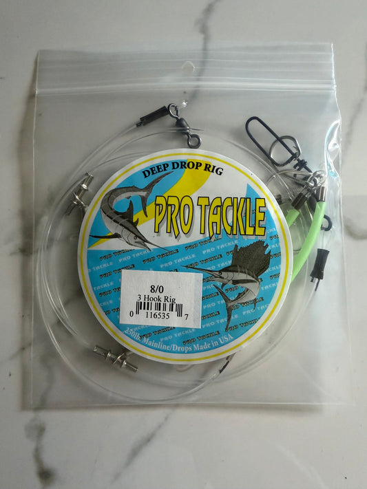Pro Tackle Deep Drop Rig 8/0 (3-Hook)